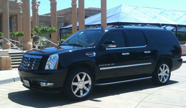 Luxury Cadillac Escalade SUV providing Bradenton Car Service for airport transportation and private chauffeur service.